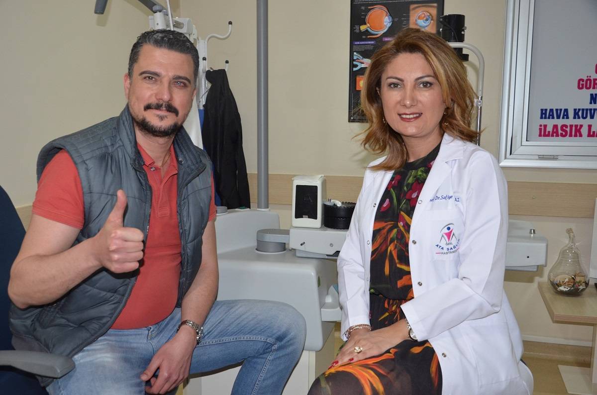 Çocukken sol göz bebeğine batan kıymık yüzünden yüzde 70 görme