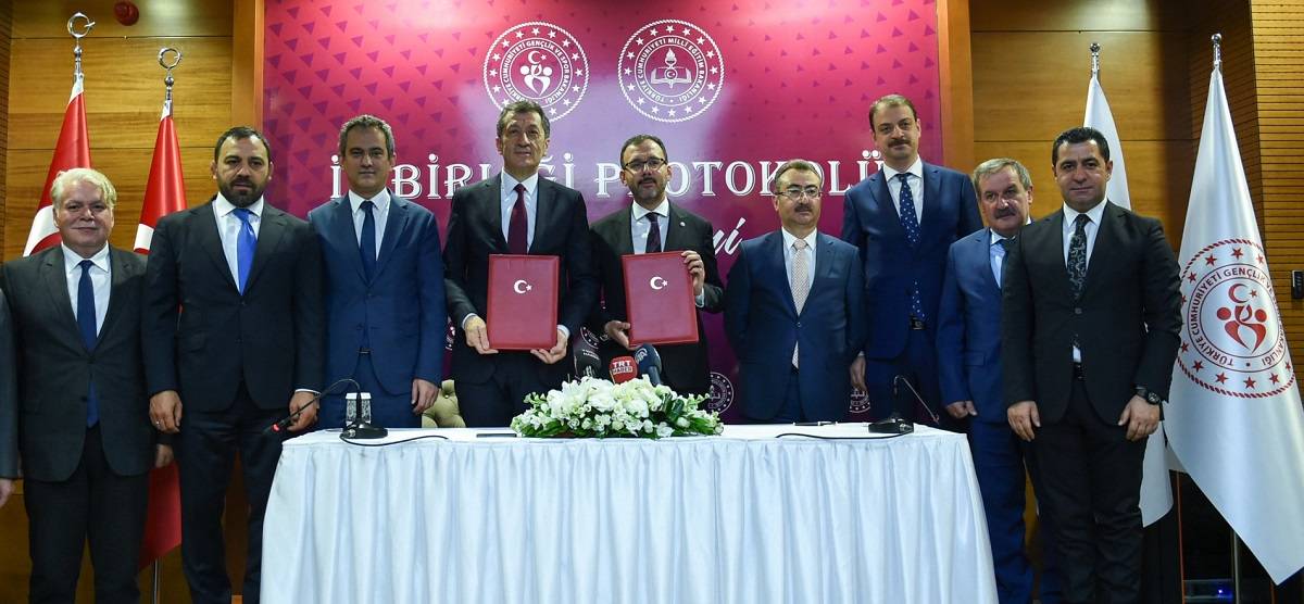 Millî Eğitim Bakanlığı ile Gençlik ve Spor Bakanlığı arasında yapılan
