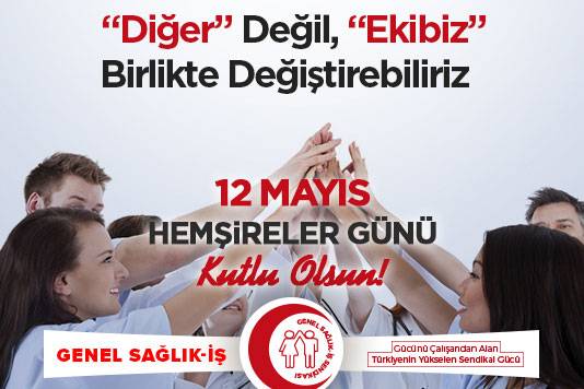 Hemşireler Haftası nedeniyle açıklama yapan Genel Sağlık-İş Genel Başkanı Zekiye