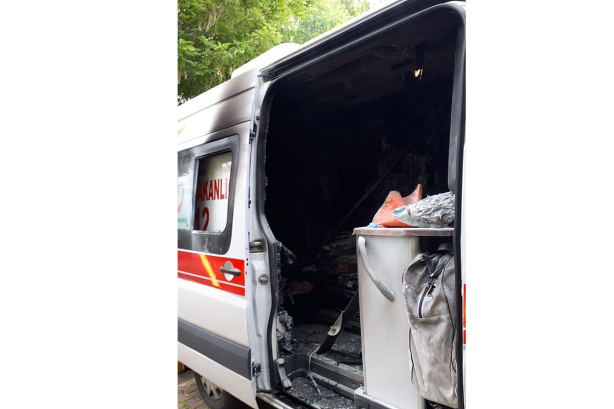 Ankara’da 112 Turkuaz İstasyonu’na ait ambulansın denetim amaçlı kontrolü sırasında