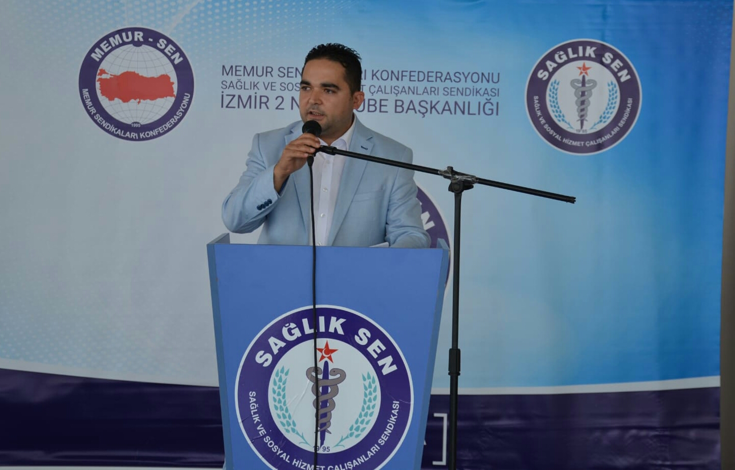 Sağlık Sen İzmir 2 No’lu Şube Başkanı Ekrem Özdemir, yayınladığı