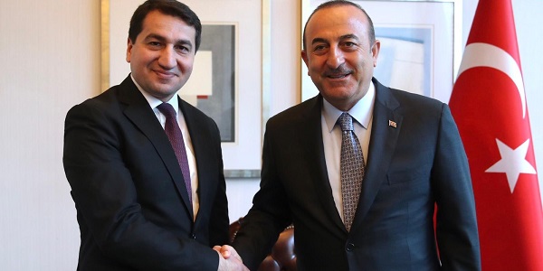 Dışişleri Bakanı Mevlüt Çavuşoğlu 18 Haziran 2019’da Azerbaycan Cumhurbaşkanlığı İdaresi