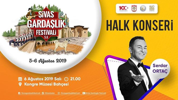 Serdar Ortaç Sivas’ta Sevenleriyle Buluşuyor Ünlü şarkıcı Serdar Ortaç Sivas ‘Gardaşlık Festivali’ etkinlikleri kapsamında 6