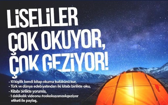 Milli Eğitim Bakanlığı “Liseliler çok okuyor çok geziyor” okuma kampanyası