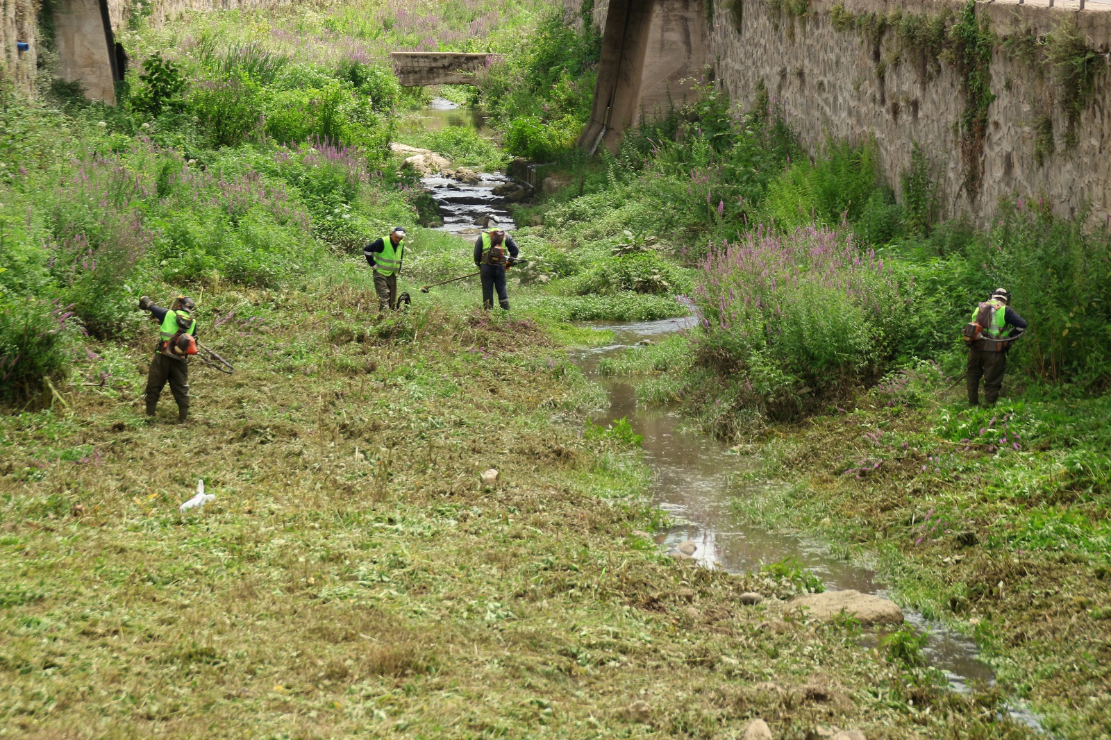 Ordu’nun Dereleri Temizleniyor Ordu Büyükşehir Belediyesi şehrin ortasından geçen Bülbül Deresi içerisinde temizlik