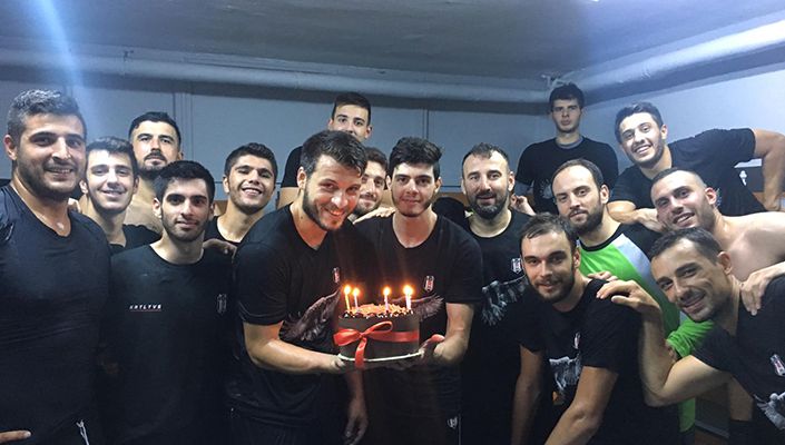 Beşiktaş Aygaz Takımı oyuncuları Ozan Arifoğlu ile Moustafa Sadok’un doğum
