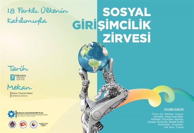 Düzce Ticaret ve Sanayi Odası ev sahipliğindeki Uluslararası Sosyal Girişimcilik