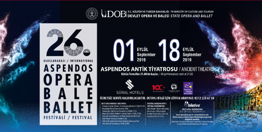 Türkiye’nin İlk Opera ve Bale Festivali Uluslar arası Aspendos Opera ve Bale Festivali 1 Eylül’de sanat