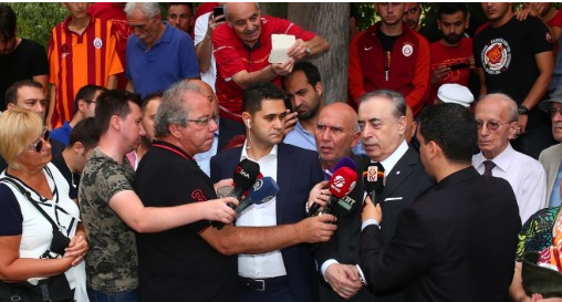 Galatasaray Kulübü Başkanı Mustafa Cengiz, Teknik Direktör Fatih Terim’in cezasına
