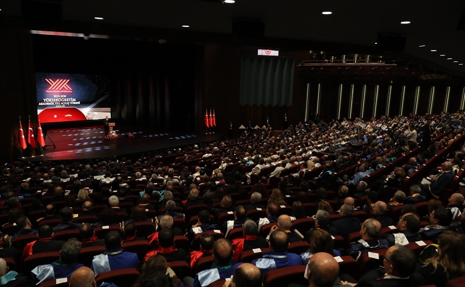 Yükseköğretim Akademik Yılı Açılış Töreni Beştepe Millet Kongre ve Kültür Merkezi’nde düzenlenen 2019-2020 Yükseköğretim Akademik
