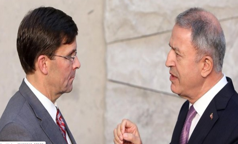 Milli Savunma Bakanı Hulusi Akar, ABD Savunma Bakanı Mark Esper