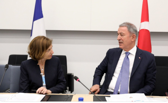 Milli Savunma Bakanı Hulusi Akar, Fransa Savunma Bakanı Florence Parly