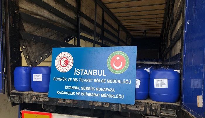 Lavabo Açıcı Sülfürik Asit Çıktı ! Gümrük Muhafaza Ekiplerince İstanbul Muratbey Gümrük Müdürlüğü ve Cilvegözü Gümrük