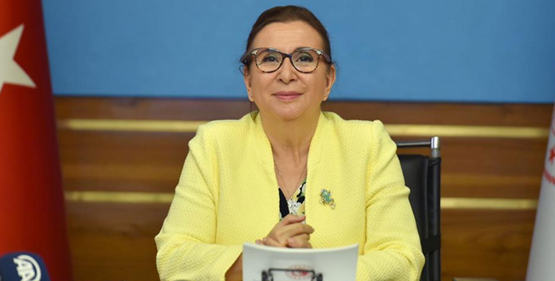 Ticaret Bakanı Ruhsar Pekcan TESK Genel Merkezi Toplantı salonunda esnaf