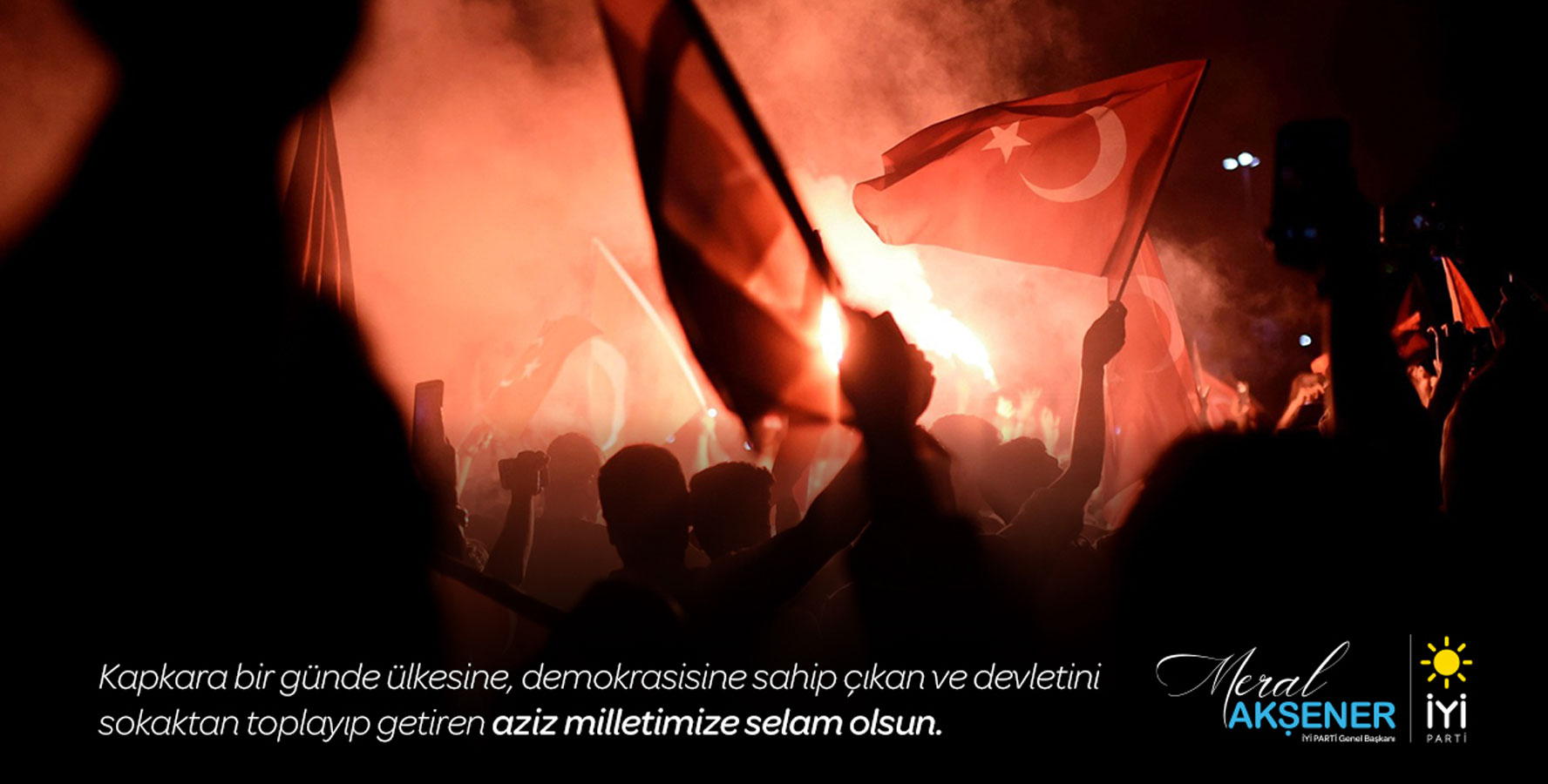 Akşener’den 15 Temmuz Paylaşımı 15 Temmuz 2016’da Türkiye’de gerçekleşen darbe girişimi için bir çok
