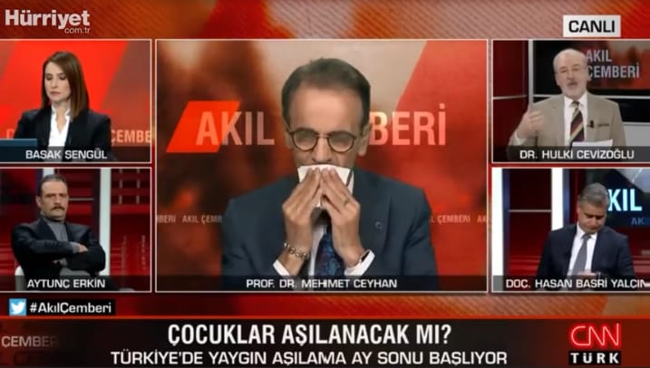 Enfeksiyon Hastalıkları Derneği Başkanı Prof.Dr. Mehmet Ceylan, CNN Türk canlı