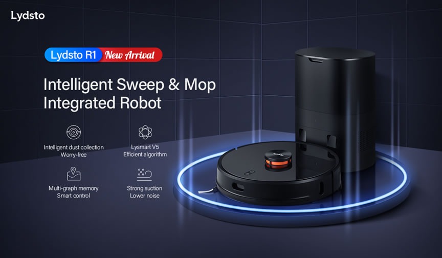 Lydsto Kendi Tozunu Kendisi Temizleyen Robot Süpürge – akıllı robot