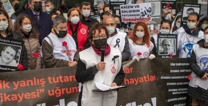 Sağlık emek-meslek örgütleri, COVID-19 pandemisinin birinci yılında birçok ilde basın