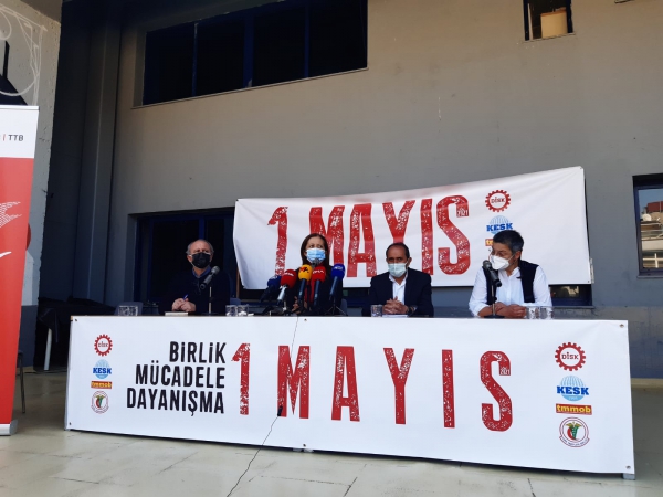 Devrimci İşçi Sendikaları Konfederasyonu (DİSK), Kamu Emekçileri Sendikaları Konfederasyonu (KESK),