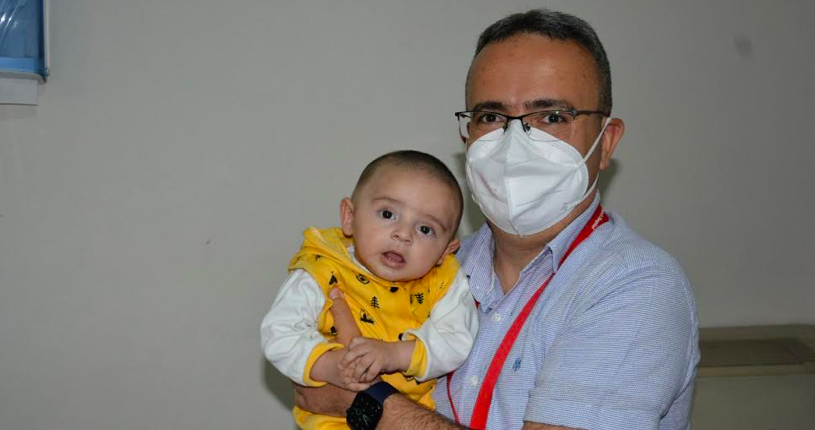Kalbinde ritim bozukluğu olan 4 aylık Ahmed Can Çavuş, Sağlık