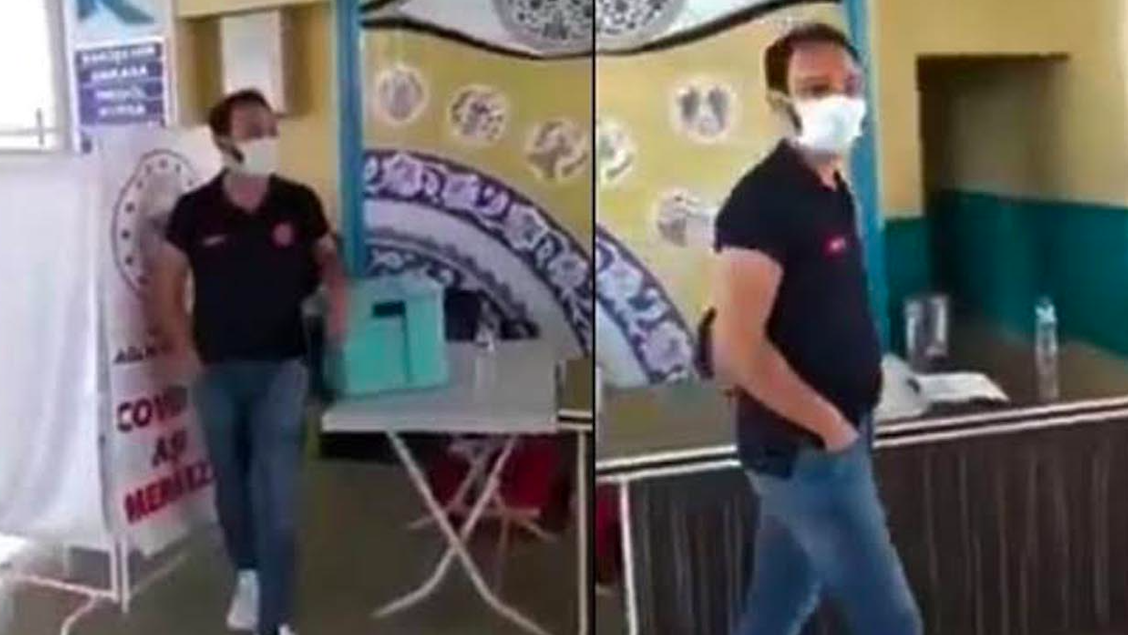 ‘Aşıya Gel’ diyen Sağlıkçıya Soruşturma Açıldı ! Kütahya Otogarı’nda kurulan mobil aşı birimi çalışanı, otogar çalışanlarını örnek