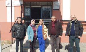 Demokratik Sağlık-Sen Genel Başkanı Togan Demircan, Sendikanın İzmir Temsilcisi Sertan
