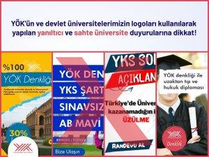 Sahte üniversitelere dikkat ! Yükseköğretim Kurulundan yurt dışındaki üniversitelere kayıt
