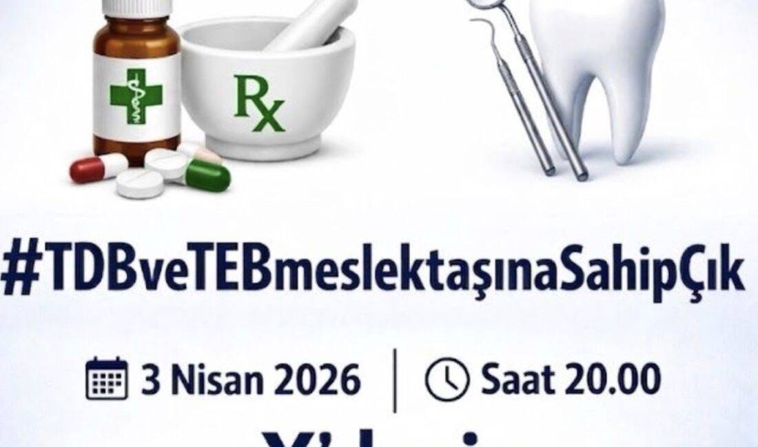 Genç diş hekimleri ve eczacılar, 3 Nisan tarihinden X üzerinden