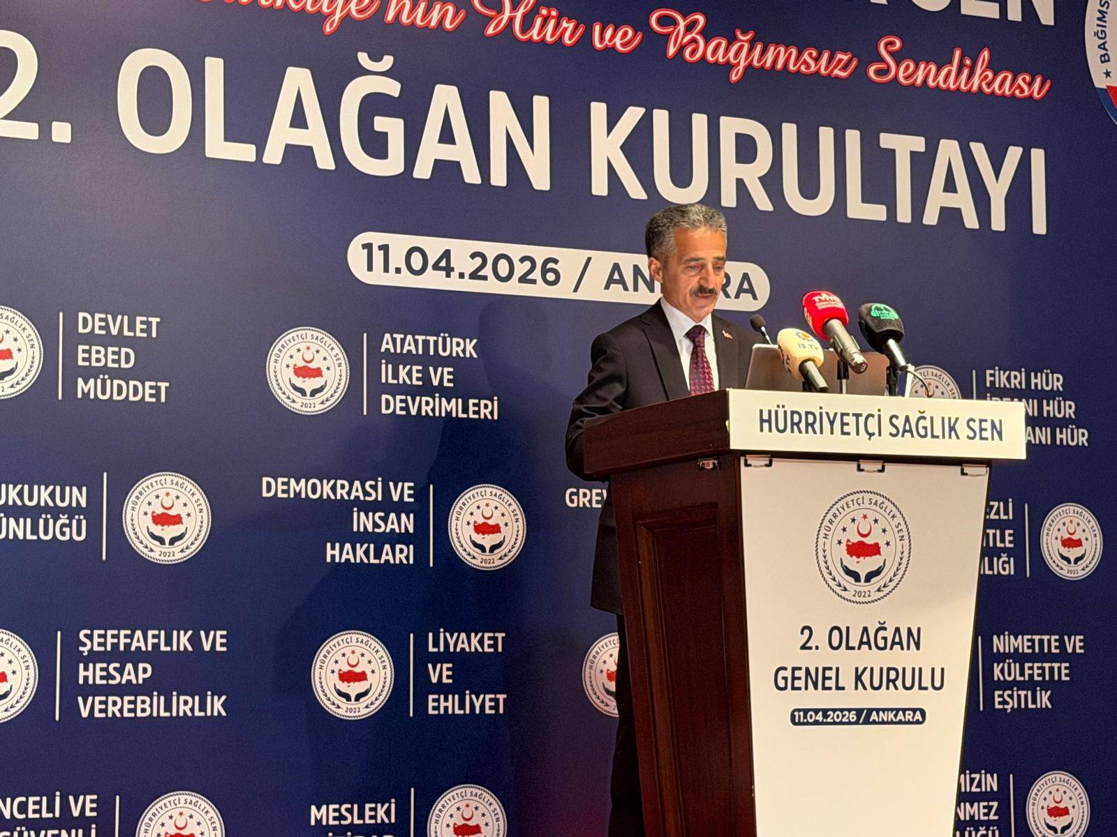 Hürriyetçi Sağlık-Sen Genel Kurulu’ndan Güçlü Mesaj: Bağımsız Sendikal Mücadele Kamu