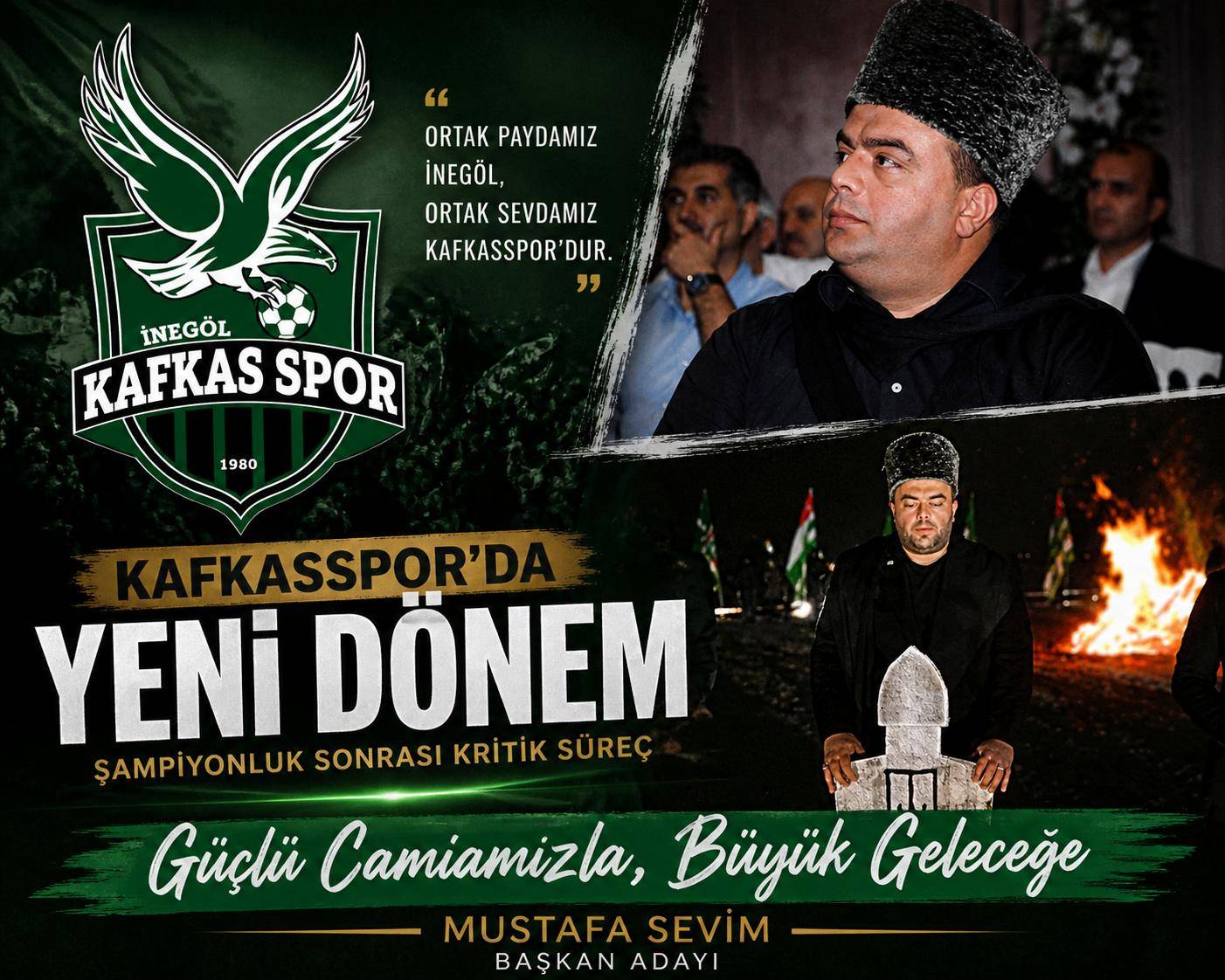 İnegöl Kafkas Spor Başkan Adayı Mustafa Sevim,  kongre süreci ve