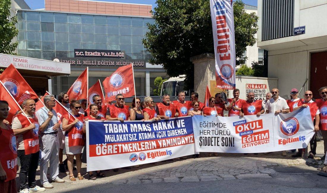 Türkiye’nin dört bir yanında alanlarda olan Eğitim-İş Sendikası’na bağlı sendika