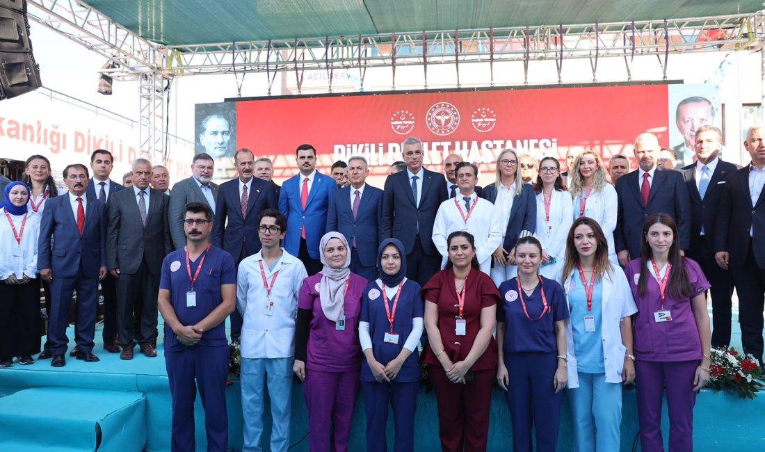 Dikili Devlet Hastanesi Törenle Hizmete Girdi İzmir Dikili Devlet Hastanesi Sağlık Bakanı Prof.Dr. Kemal Memişoğlu’nun katıldığı