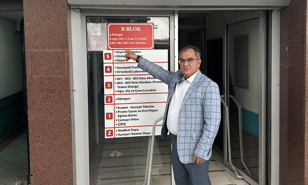 İzmir Eğitim Diş Hastanesinin bir bölümünü içinde barındıran hizmet binası